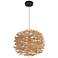 Craftmade Natural 16 1/2" Wide Modern Woven Wood Orb Pendant