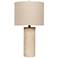 Craftmade Novena Cottage White Poly Faux Wood Table Lamp