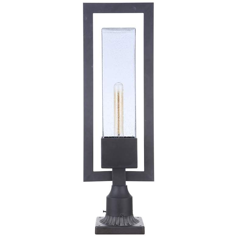 Image 4 Craftmade Perimeter 25 1/4 inch High Midnight Outdoor Post Light more views
