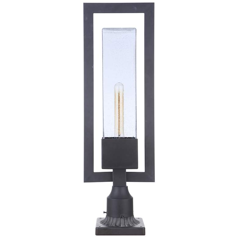 Image 4 Craftmade Perimeter 25 1/4" High Midnight Outdoor Post Light more views