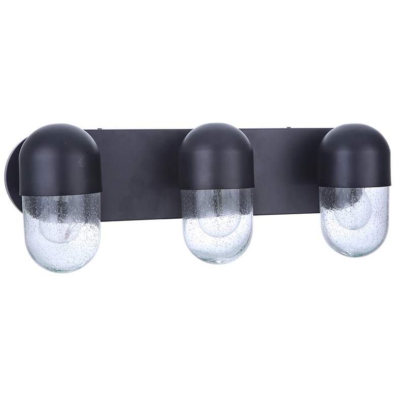 Image 2 Craftmade Pill 22 1/2" Wide Flat Black 3-Light Bath Light