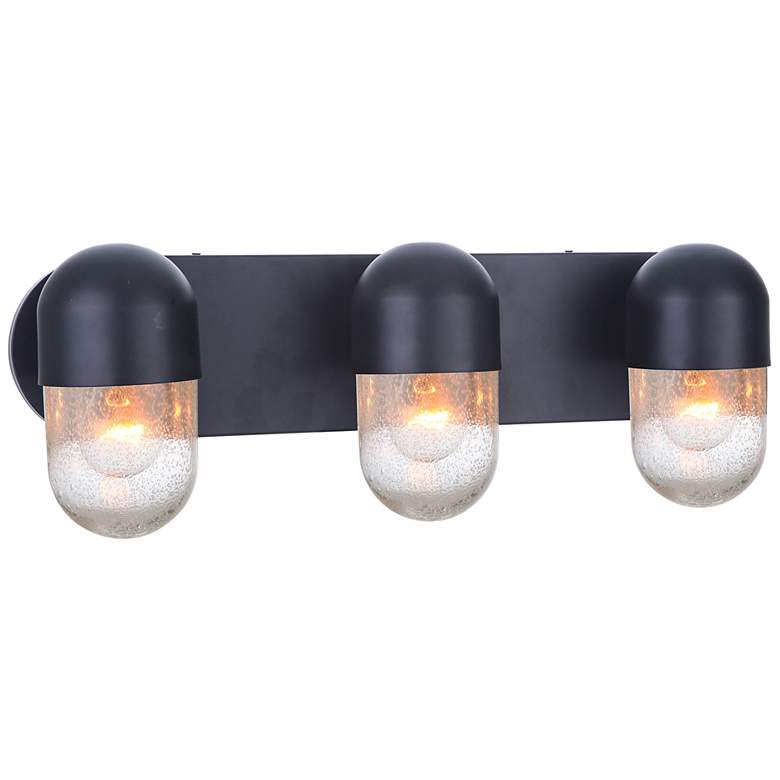 Image 4 Craftmade Pill 22 1/2" Wide Flat Black 3-Light Bath Light more views