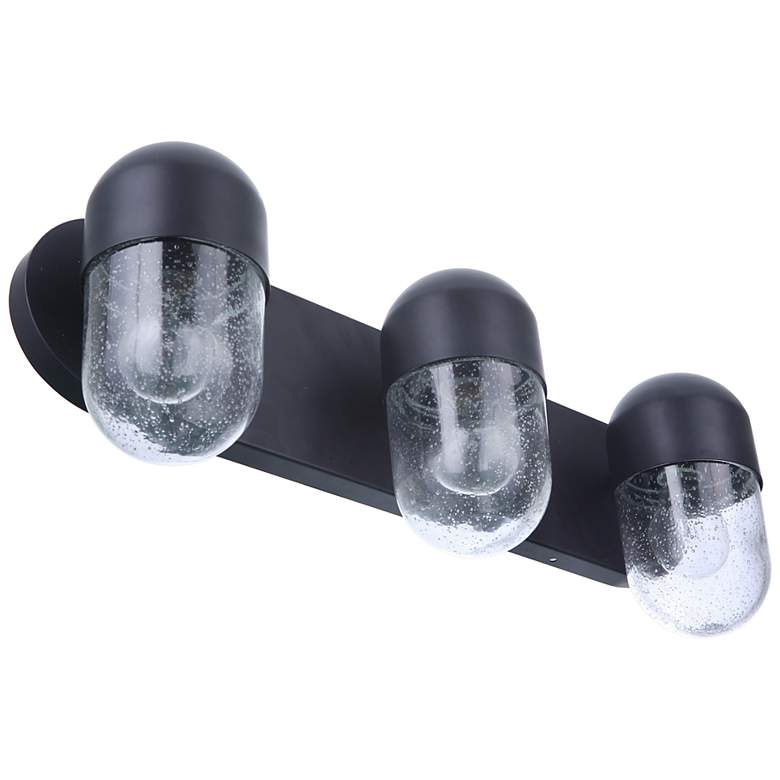 Image 6 Craftmade Pill 22 1/2" Wide Flat Black 3-Light Bath Light more views