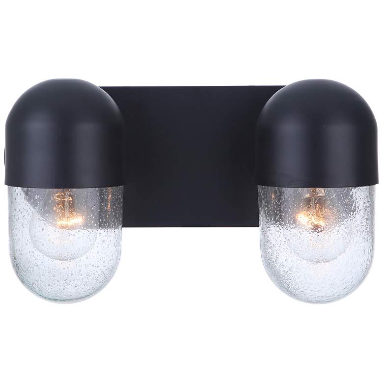 Image 4 Craftmade Pill 8 3/4" High Flat Black 2-Light Wall Sconce more views