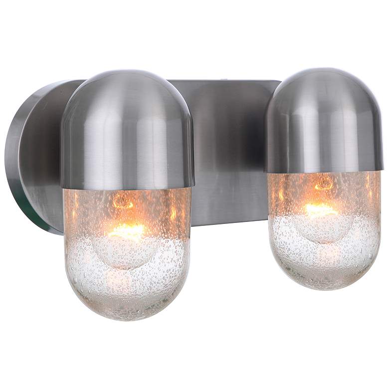 Image 3 Craftmade Pill 8 3/4"H Polished Nickel 2-Light Wall Sconce more views