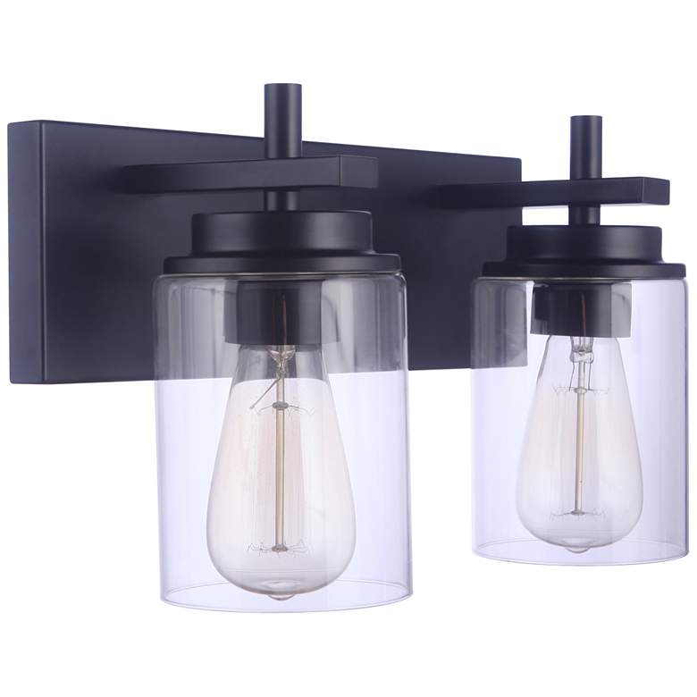 Image 1 Craftmade Reeves 2 Light Vanity in Flat Black