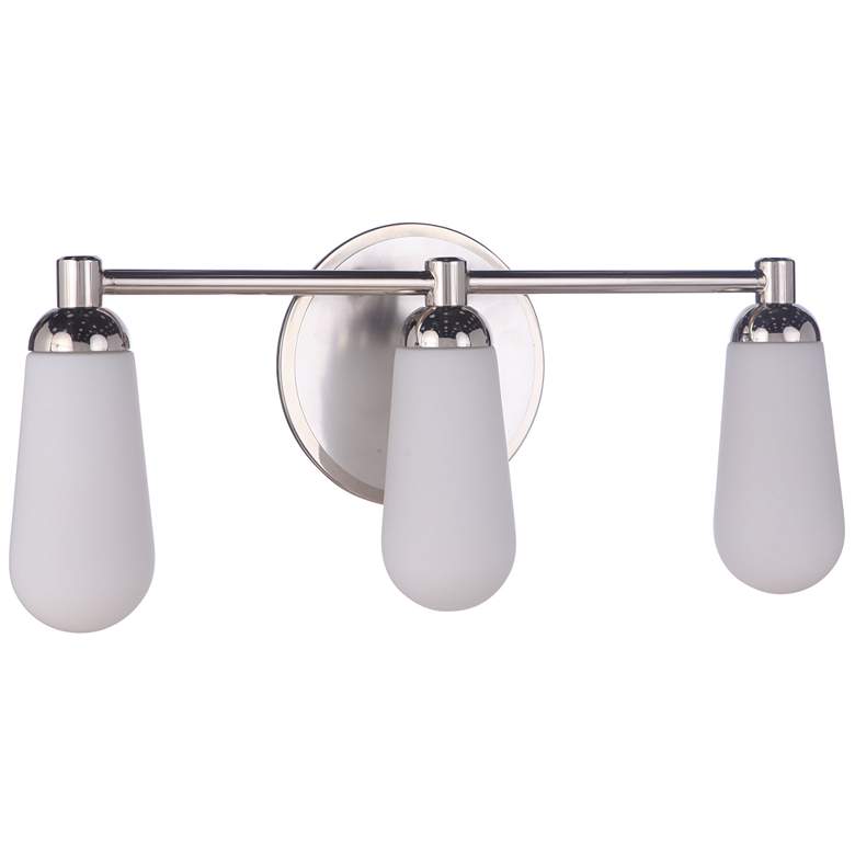 Image 1 Craftmade Riggs 3 Light Vanity in Brushed Polished Nickel/Polished Nickel