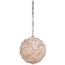 1_Craftmade Roxx 14" Modern Gold and Natural Rock Crystal Globe Pendant