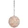 Craftmade Roxx 14" Modern Gold and Natural Rock Crystal Globe Pendant