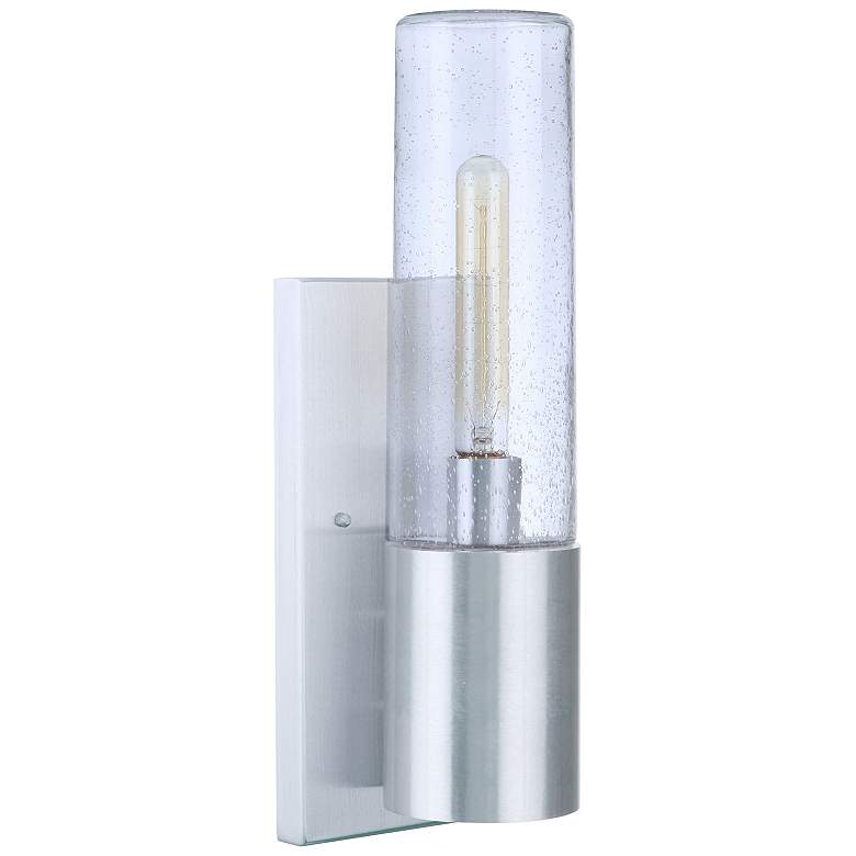 Image 2 Craftmade Sabre 17" High Satin Aluminum Outdoor Wall Light