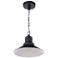 Craftmade Singleton 11" Industrial Black Outdoor Barn Pendant Light