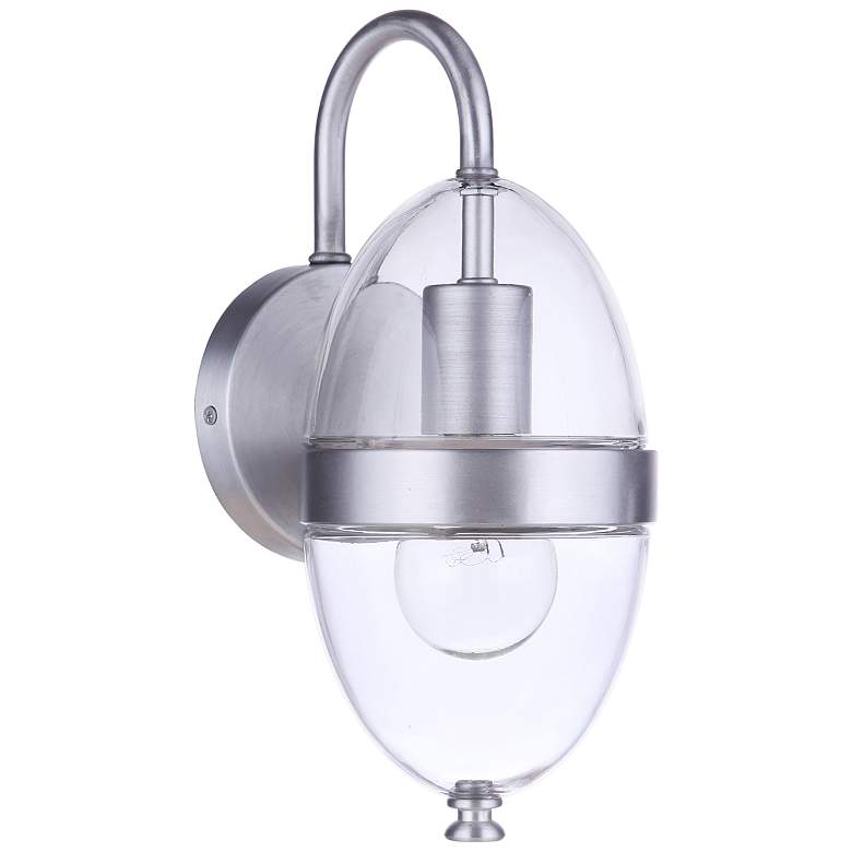 Image 1 Craftmade Sivo 11 3/4" High Satin Aluminum Outdoor Wall Light