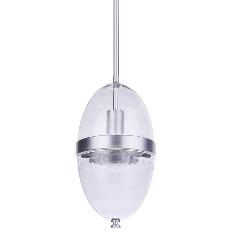 Image 1 Craftmade Sivo 13" High Satin Aluminum Outdoor Hanging Light