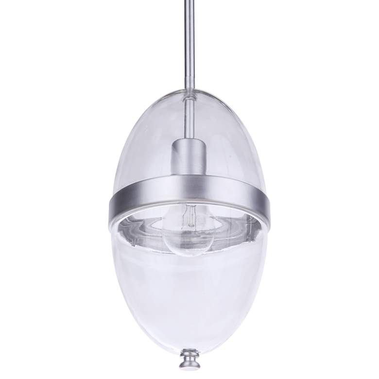 Image 4 Craftmade Sivo 13" High Satin Aluminum Outdoor Hanging Light more views
