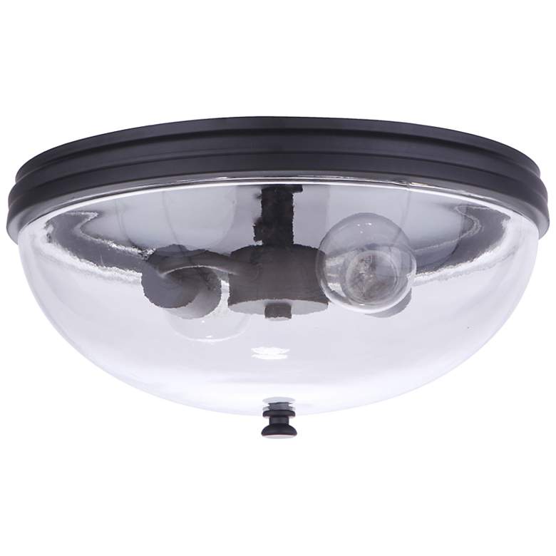 Image 2 Craftmade Sivo 13"W Midnight 2-Light Outdoor Ceiling Light