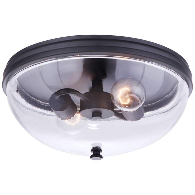 Image 3 Craftmade Sivo 13"W Midnight 2-Light Outdoor Ceiling Light more views