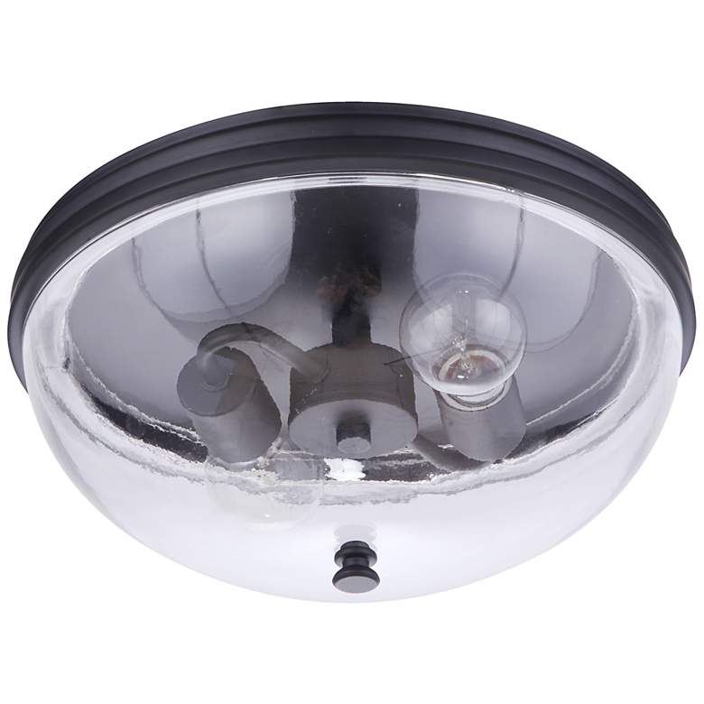Image 4 Craftmade Sivo 13"W Midnight 2-Light Outdoor Ceiling Light more views