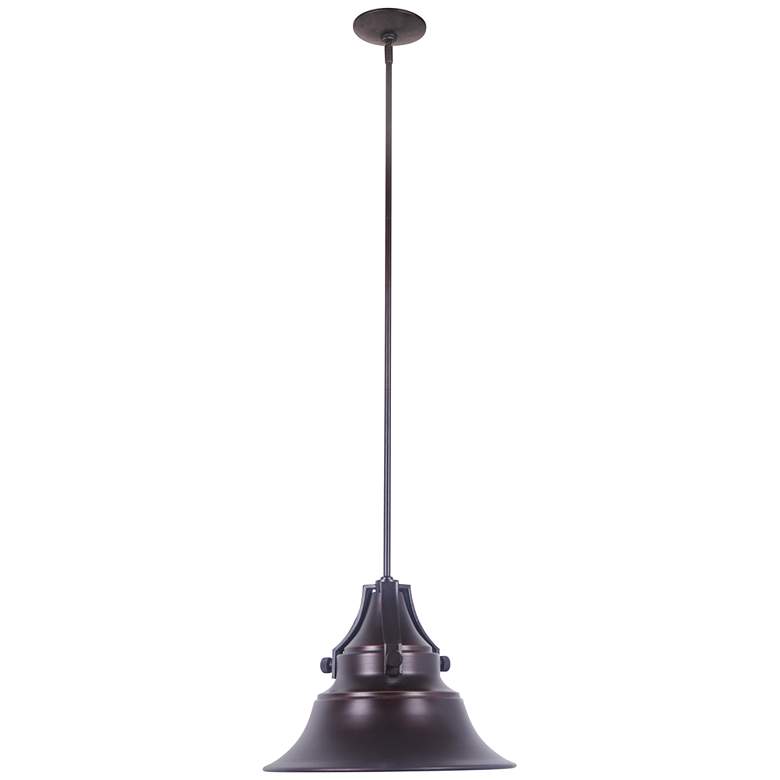 Image 2 Craftmade Union 11" High Gilded Oiled Bronze Outdoor Hanging Light more views