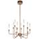 Craftmade Valdi 26 1/2"W Satin Brass 10-Light LED Chandelier