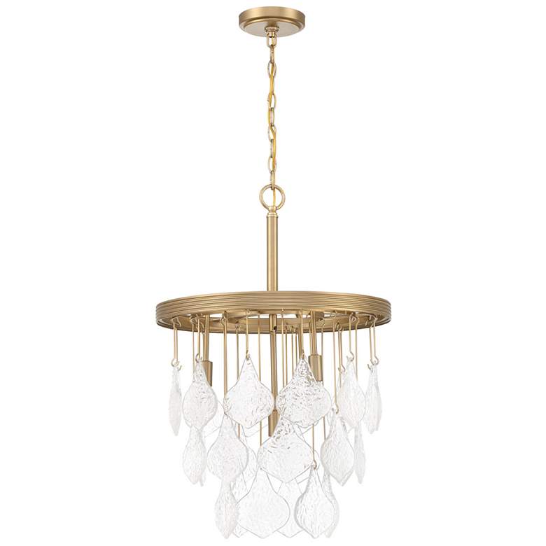 Image 1 Craftmade Vesi 18" Wide Satin Brass 4-Light Pendant