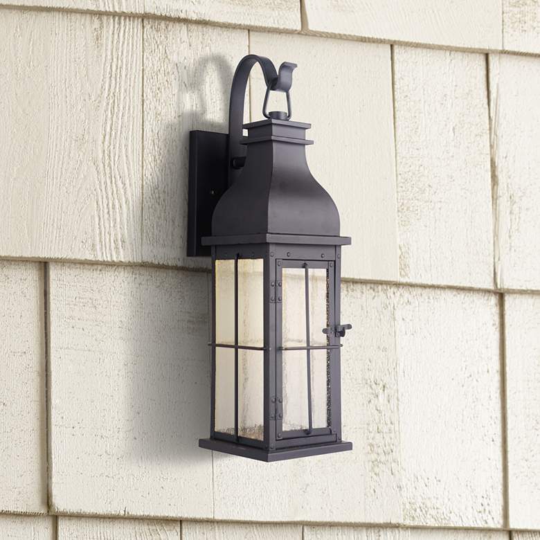 Image 1 Craftmade Vincent 24" High Midnight LED Outdoor Wall Light