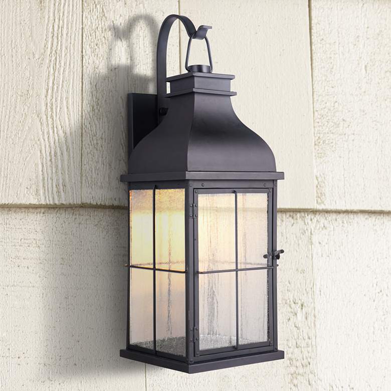 Image 1 Craftmade Vincent 25" High Midnight LED Outdoor Wall Light