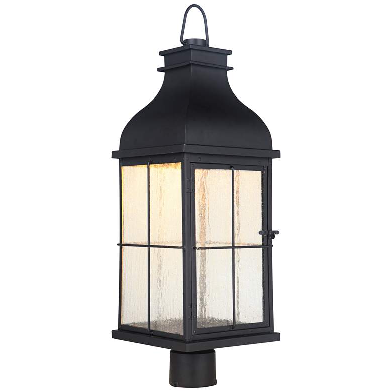 Image 1 Craftmade Vincent 26 3/4"H Midnight LED Outdoor Post Light