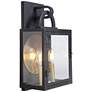 1_Craftmade Wolford 15 3/4" High Matte Black Outdoor Lantern Wall Light