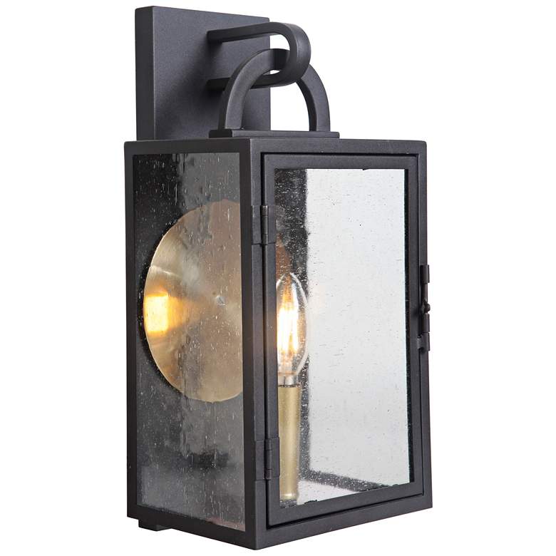 Image 2 Craftmade Wolford 15" High Matte Black Outdoor Wall Light