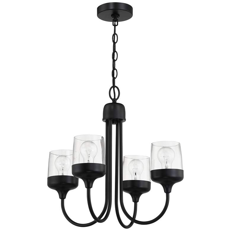 Image 1 Craftmade Wrenn 4 Light Chandelier in Flat Black