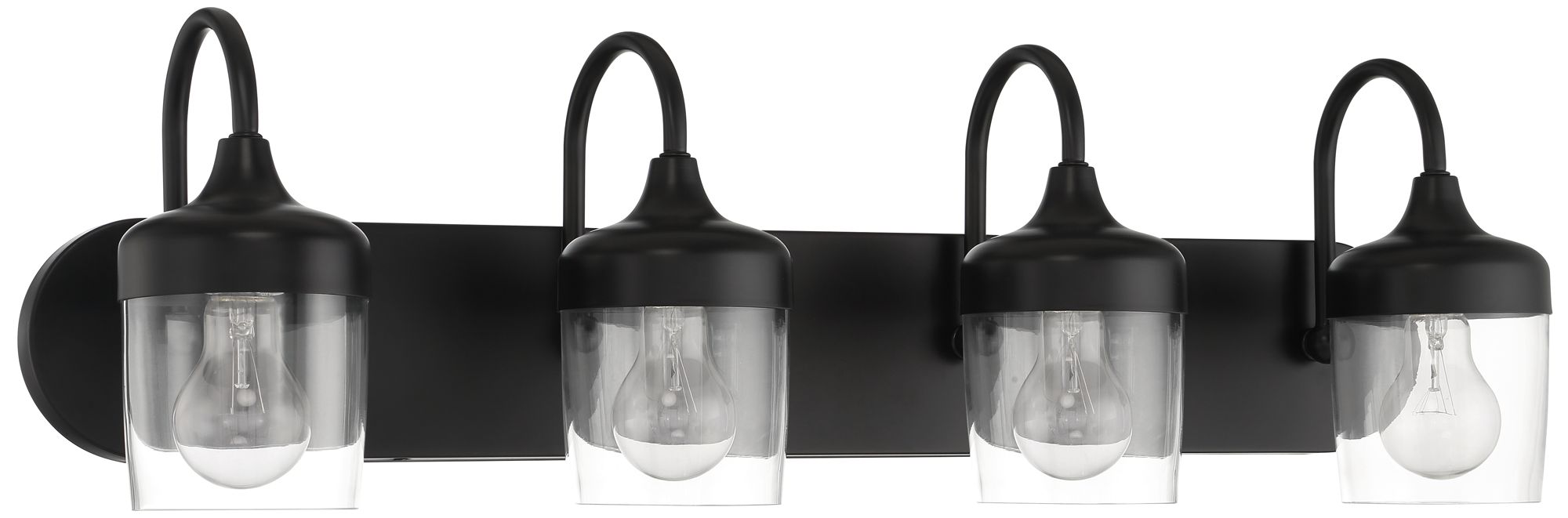 Craftmade Wrenn 4 Light Vanity in Flat Black
