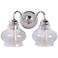 Craftmade Yorktown 8 3/4" High Nickel 2-Light Wall Sconce