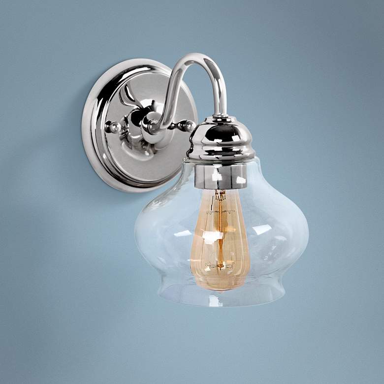 Image 1 Craftmade Yorktown 8 3/4 inch High Polished Nickel Wall Sconce