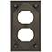 Craftsman Collection Aged Bronze Double Outlet Wall Plate