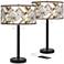 Craftsman Mosaic Arturo Black Bronze USB Table Lamps Set of 2