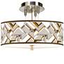 Craftsman Mosaic Giclee 14" Wide Ceiling Light