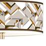 Craftsman Mosaic Giclee 14" Wide Ceiling Light
