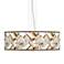 Craftsman Mosaic Giclee 24" Wide 4-Light Pendant Chandelier