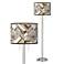 Craftsman Mosaic Giclee Brushed Nickel Garth Floor Lamp