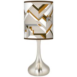 Craftsman Mosaic Giclee Droplet Table Lamp