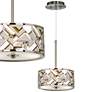 Craftsman Mosaic Giclee Glow 10 1/4" Wide Pendant Light