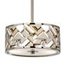 Craftsman Mosaic Giclee Glow 10 1/4" Wide Pendant Light