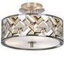Craftsman Mosaic Giclee Glow 14" Wide Ceiling Light