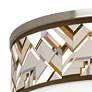 Thumbnail2 of Craftsman Mosaic Giclee Nickel 20 1/4" Wide Ceiling Light more views