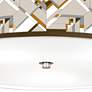 Thumbnail3 of Craftsman Mosaic Giclee Nickel 20 1/4" Wide Ceiling Light more views