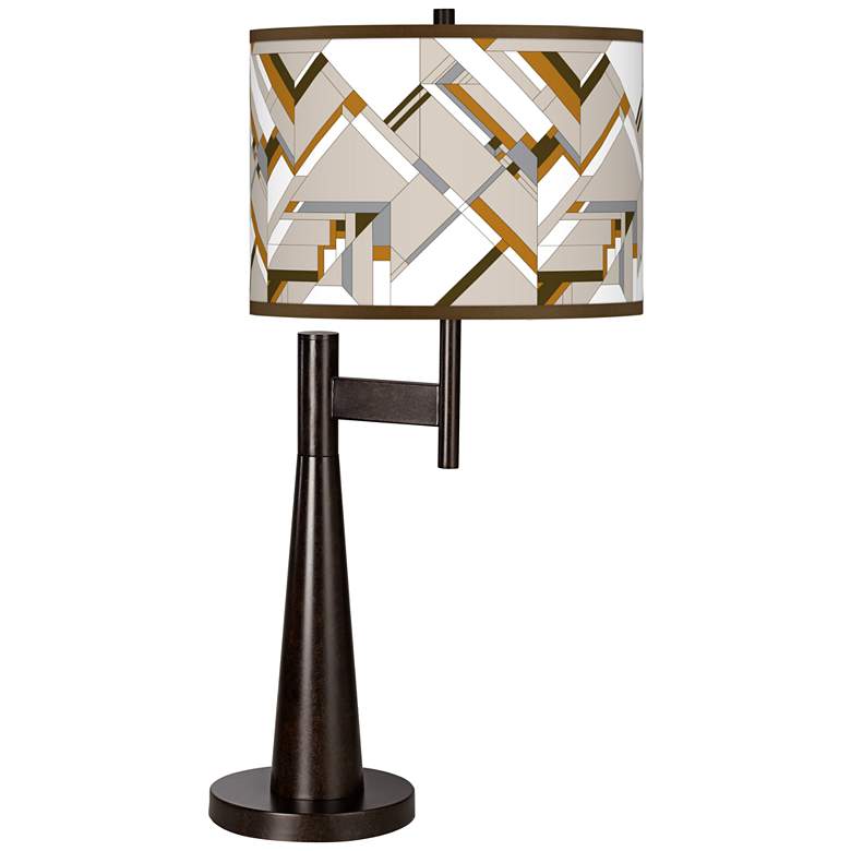Craftsman Mosaic Giclee Novo Table Lamp