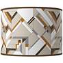 Craftsman Mosaic Giclee Round Drum Lamp Shade 15.5x15.5x11 (Spider)
