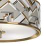 Craftsman Mosaic Gold 14" Wide Ceiling Light