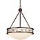 Craftsman Mosaic Lamont 20 1/2" Wide Bronze Pendant Light