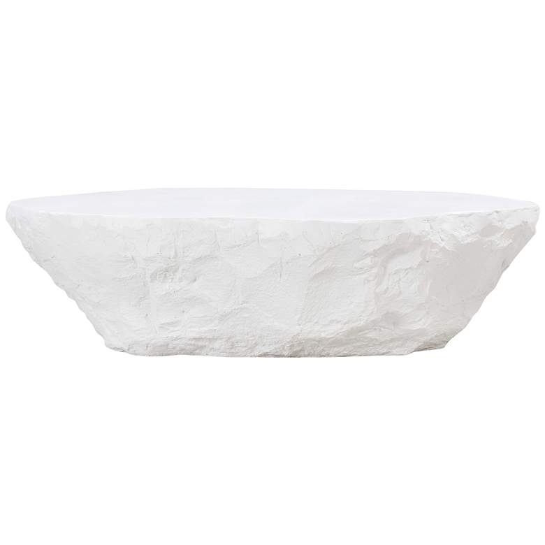 Image 7 Crag 56 inch Wide White Indoor-Outdoor Coffee Table more views
